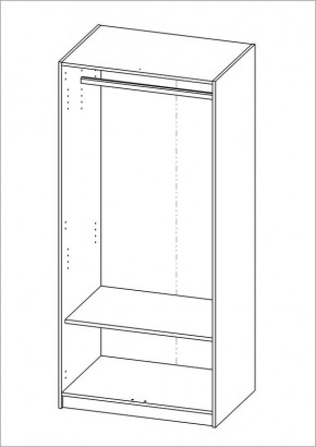Шкаф ОРИОН двухдверный, цвет Дуб Сонома в Сысерти - sysert.mebel24.online | фото 2