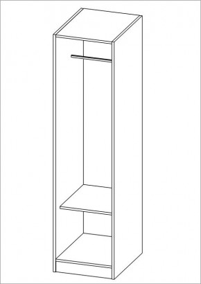 Шкаф ОРИОН однодверный, цвет белый в Сысерти - sysert.mebel24.online | фото 2