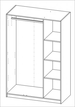 Шкаф ОРИОН трехдверный, цвет Дуб Венге в Сысерти - sysert.mebel24.online | фото 3