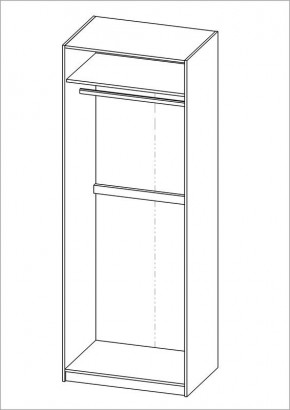 Шкаф ПЕГАС двухдверный, цвет белый в Сысерти - sysert.mebel24.online | фото 3