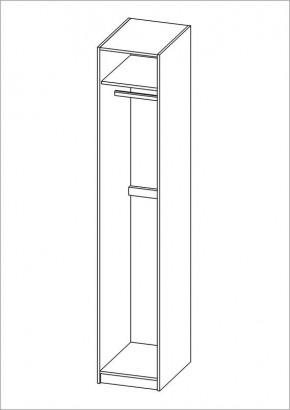 Шкаф ПЕГАС однодверный с рамочным фасадом, цвет белый в Сысерти - sysert.mebel24.online | фото 3