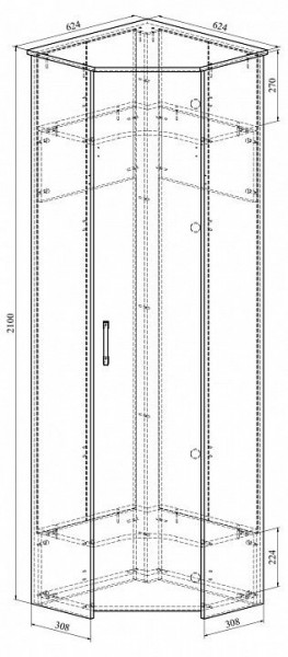 Шкаф платяной Агата АТ-8 в Сысерти - sysert.mebel24.online | фото 4