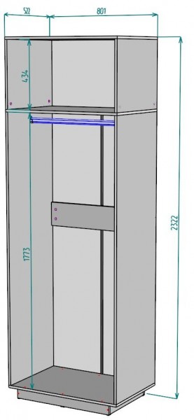 Шкаф "Аврора (H37)" в Сысерти - sysert.mebel24.online | фото 2