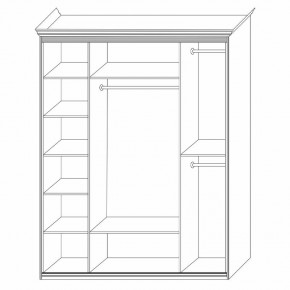 Шкаф распашной четырехдверный с зеркалами Неаполь в Сысерти - sysert.mebel24.online | фото 4