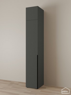 Шкаф с антресолью Linnea MHR-1A-1 2450х400х510 (Графит-М 11.1.25) в Сысерти - sysert.mebel24.online | фото 1
