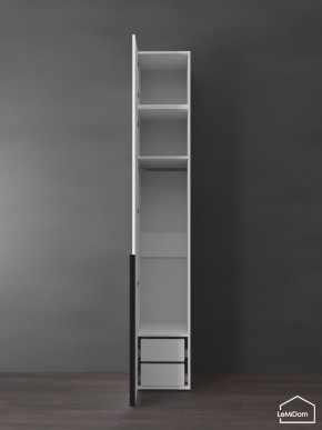 Шкаф с антресолью Linnea MHR-1A-3 2450х400х510 (Белый-М 11.1.2) в Сысерти - sysert.mebel24.online | фото 5