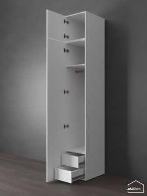 Шкаф с антресолью Linnea MHR-1POA-3 2450х400х510 (Белый-М 11.1.1) в Сысерти - sysert.mebel24.online | фото 6