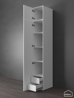 Шкаф с антресолью Linnea MHR-1POA-4 2450х400х510 (Белый-М 11.1.2) в Сысерти - sysert.mebel24.online | фото 5