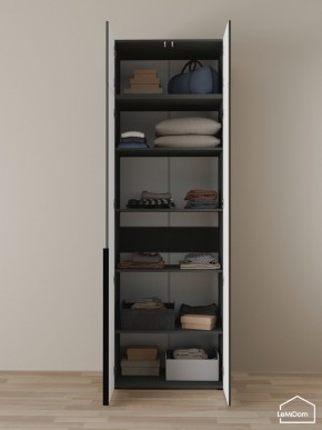 Шкаф с антресолью Linnea MHR-2A-2 2450х800х510 (Графит-М 11.1.25) в Сысерти - sysert.mebel24.online | фото 4