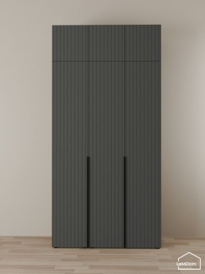 Шкаф с антресолью Linnea MHR-3A-1 2450х1200х510 (Графит-М 11.1.25) в Сысерти - sysert.mebel24.online | фото 1