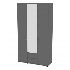 Шкаф с зеркалом Ольга H54_M (Графит) в Сысерти - sysert.mebel24.online | фото