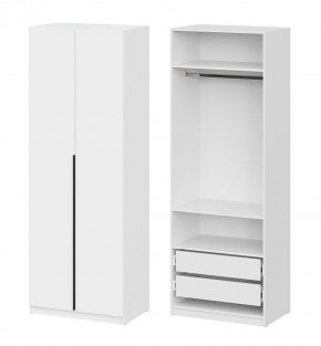 Шкаф ШК-5 + 2 полки + ящики (800) Белый текстурный в Сысерти - sysert.mebel24.online | фото