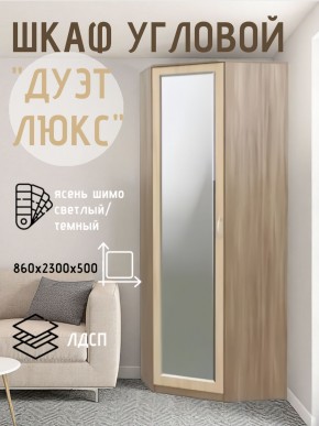 Шкаф угловой Дуэт Люкс с зеркалом в Сысерти - sysert.mebel24.online | фото 3