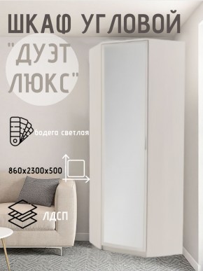 Шкаф угловой Дуэт Люкс с зеркалом в Сысерти - sysert.mebel24.online | фото 6