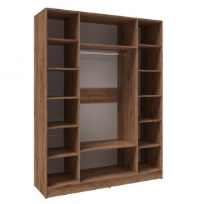 Шкаф Вегас 1600 Дуб крафт табачный/Дуб крафт белый в Сысерти - sysert.mebel24.online | фото 2