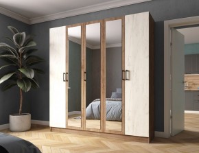 Шкаф Вегас 2000 Дуб крафт табачный/Дуб крафт белый в Сысерти - sysert.mebel24.online | фото 1