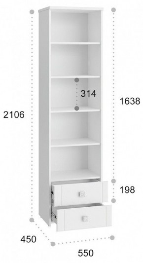 Шкаф-витрина Изабель ИЗ-63К со стеклом в Сысерти - sysert.mebel24.online | фото 3