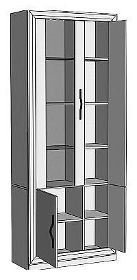 Шкаф-витрина Нобиле ШВтВ-ФСД-ФГК в Сысерти - sysert.mebel24.online | фото 2