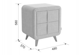 СОФИ 3 Тумба прикроватная (велюр) в Сысерти - sysert.mebel24.online | фото 3