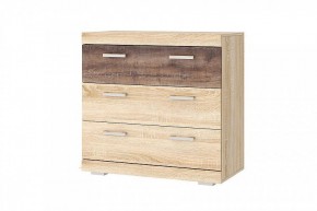 СОНАТА КС-900 Комод 3ящ. (дуб сонома/дуб сакраменто) в Сысерти - sysert.mebel24.online | фото