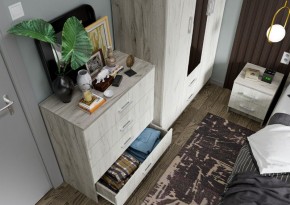 Спальня Гармония Дуб крафт серый/Дуб крафт белый в Сысерти - sysert.mebel24.online | фото 9