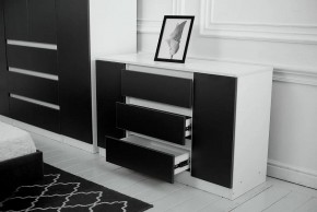 Спальный гарнитур Парус (Белый/Графит) модульный в Сысерти - sysert.mebel24.online | фото 27