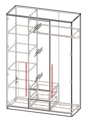 Спальный гарнитур Роксана (модульный) ЯШС в Сысерти - sysert.mebel24.online | фото 5