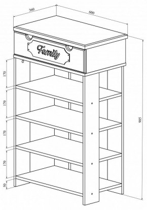 Стеллаж для обуви ДримСтар ДС-21 в Сысерти - sysert.mebel24.online | фото 5