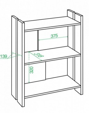 Стеллаж Домино Лайт СТЛ-ОН в Сысерти - sysert.mebel24.online | фото 3