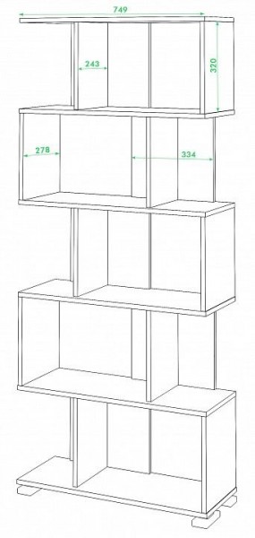 Стеллаж Домино нельсон СЛ-5 в Сысерти - sysert.mebel24.online | фото 2