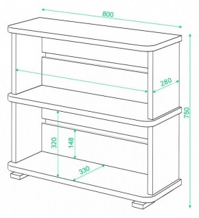 Стеллаж Домино СБ-25/2 в Сысерти - sysert.mebel24.online | фото 3