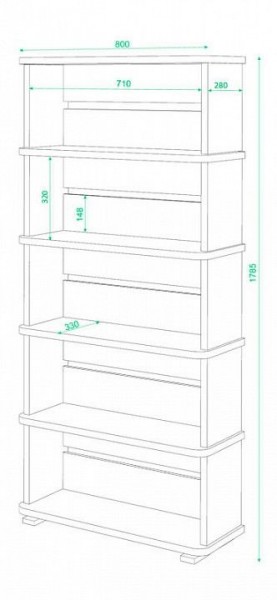 Стеллаж Домино СБ-25/5 в Сысерти - sysert.mebel24.online | фото 2