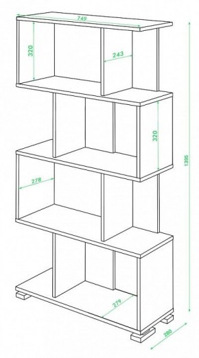 Стеллаж Домино СЛ-5-4 в Сысерти - sysert.mebel24.online | фото 2