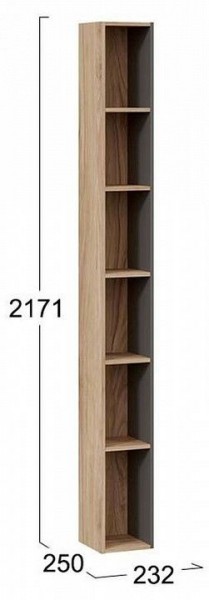 Стеллаж-колонка Порто ТД-393.07.25 в Сысерти - sysert.mebel24.online | фото 3