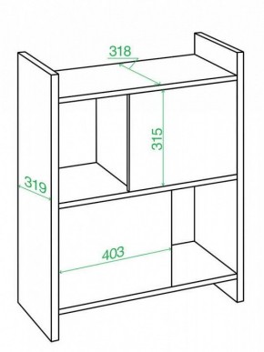 Стеллаж комбинированный Домино Лайт СТЛ-3Н в Сысерти - sysert.mebel24.online | фото 2