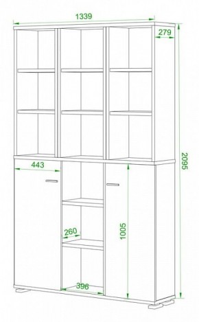 Стеллаж комбинированный Домино ПУ-40-6 в Сысерти - sysert.mebel24.online | фото 2