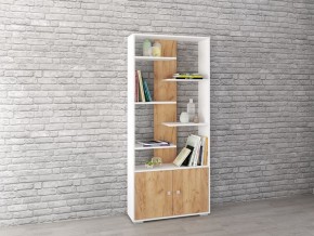 Стеллаж Ромео-4 дуб крафт золотой/белый в Сысерти - sysert.mebel24.online | фото