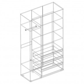 СТИЛ Шкаф 3-ств с 3 ящиками в Сысерти - sysert.mebel24.online | фото 2