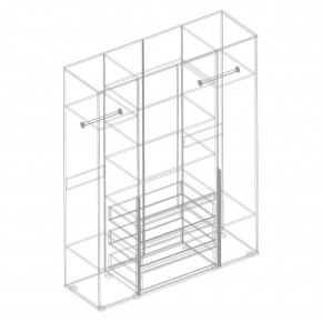 СТИЛ Шкаф 4-ств с 3 ящиками в Сысерти - sysert.mebel24.online | фото 2