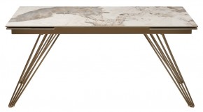 Стол ACERRA NEW 160 GLOSS LUXURY PANDORA SOLID CERAMIC/ каркас цвета шампань, ®DISAUR в Сысерти - sysert.mebel24.online | фото 11