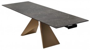 Стол ALES 180 BLACK GRAVE SOLID CERAMIC, керамика / бронзовый, ®DISAUR в Сысерти - sysert.mebel24.online | фото 7