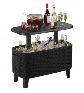 Стол Беви Бар (Bevy Bar Large Cool Bar), графит в Сысерти - sysert.mebel24.online | фото 3