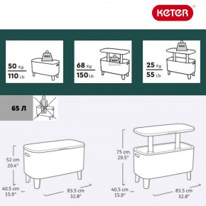 Стол Беви Бар (Bevy Bar Large Cool Bar), коричневый в Сысерти - sysert.mebel24.online | фото 2