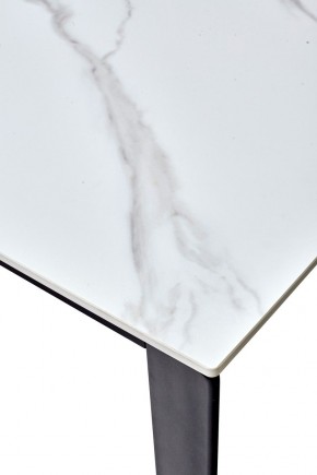 Стол CORNER 120 MATT WHITE MARBLE SOLID CERAMIC / BLACK, ®DISAUR в Сысерти - sysert.mebel24.online | фото 3