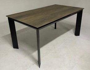 Стол CREMONA 140 KL-61 под дерево, итальянская керамика/ черный каркас, ®DISAUR в Сысерти - sysert.mebel24.online | фото 2