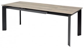 Стол CREMONA 180 KL-61 Под дерево, итальянская керамика / черный каркас, ®DISAUR в Сысерти - sysert.mebel24.online | фото 1