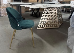 Стол ENNA 220 KL-188 Контрастный мрамор матовый, итальянская керамика/ каркас цвета шампань, ®DISAUR в Сысерти - sysert.mebel24.online | фото 7