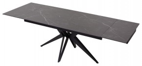 Стол FORIO 160 MATT BLACK MARBLE SOLID CERAMIC / BLACK, ®DISAUR в Сысерти - sysert.mebel24.online | фото 5