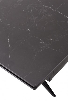 Стол FORIO 160 MATT BLACK MARBLE SOLID CERAMIC / BLACK, ®DISAUR в Сысерти - sysert.mebel24.online | фото 9