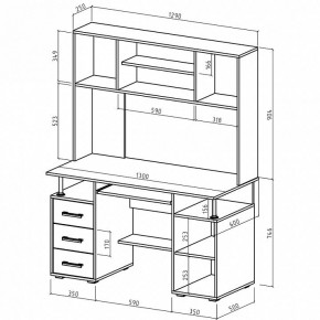 Стол компьютерный Амбер-19 в Сысерти - sysert.mebel24.online | фото 2